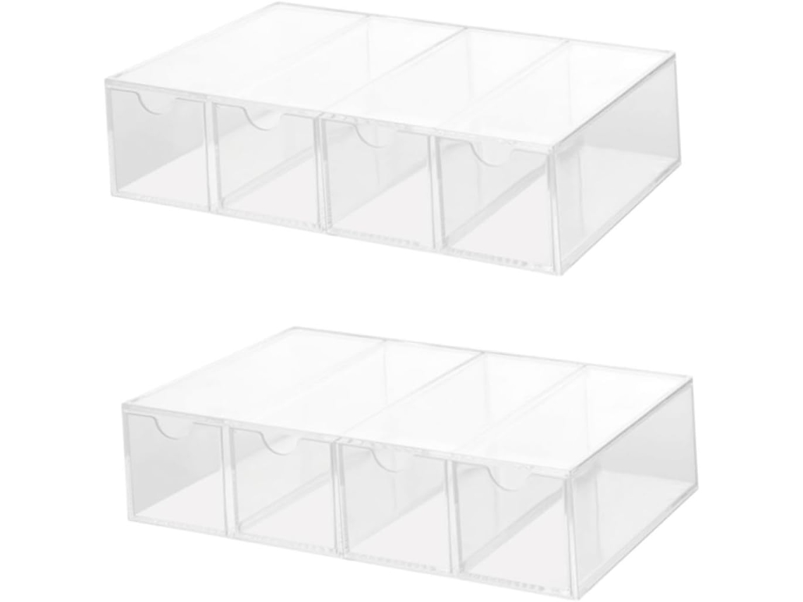 Estojo Para Óculos De Sol De 2 Peças, Caixa Transparente Para Guardar Óculos.