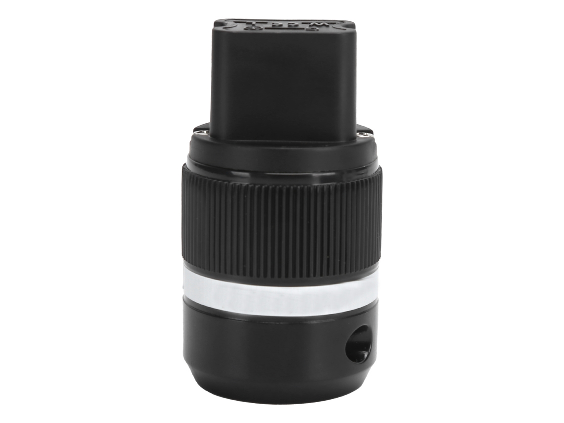 Aetheria conector Fêmea Iec Monosaudio F120r Plug de Energia Cobre Puro 20a 6 17mm Platina e Ródio