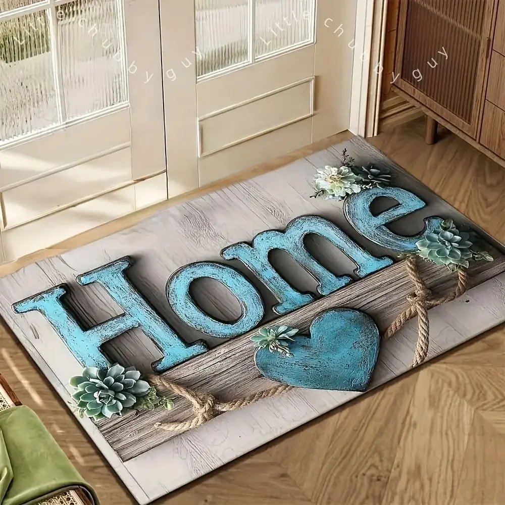Tapete Absorvente Para Banheiro (estilo 2, 50x80cm), Macio E Confortável, Ideal Para Decoração.