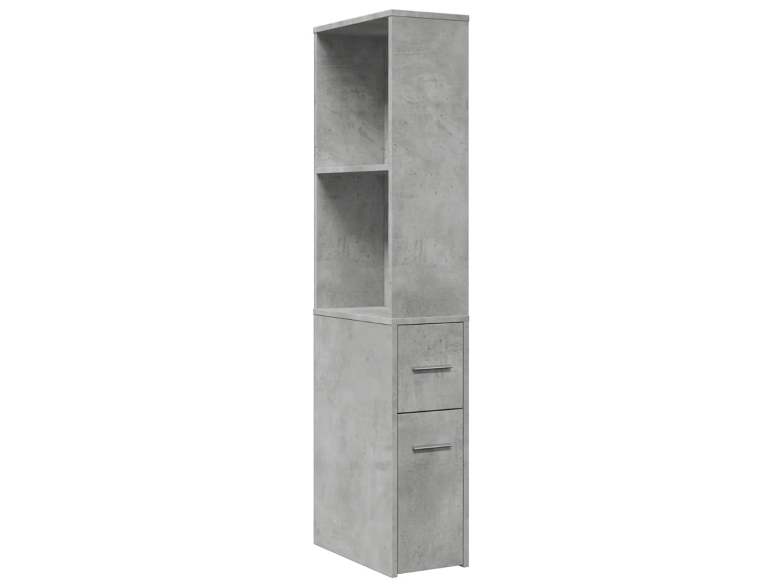 Narrow Bathroom Cupboard, Narrow Bathroom Cupboards Vidaxl Cinzeto Madeira Processada (n/a)