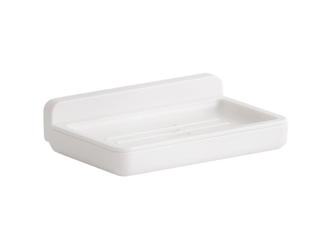 Saboneteira de parede, sem necessidade de furar, adesiva, em aço inoxidável, para banheiro e cozinha, design minimalista.