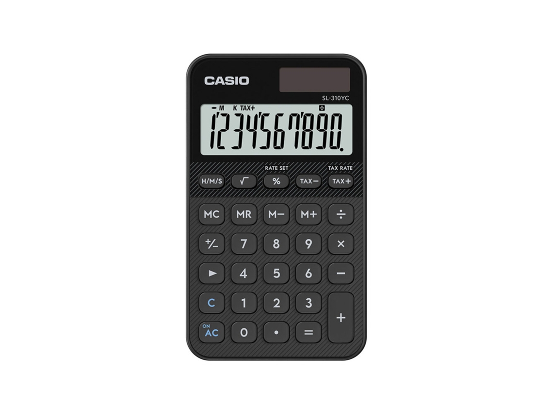 Calculadora de Bolso CASIO My Style Sl-310yc, 10 Dígitos, Preto