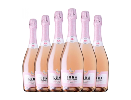 Espumante rosé MURVIEDRO Luna Sparkling 0.0 Rosé Sem Álcool (0.75 L - 6 Unidades)