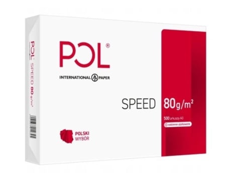 Papel Para Fotocópias A3 De 80g/m², 500 Folhas Polspeed