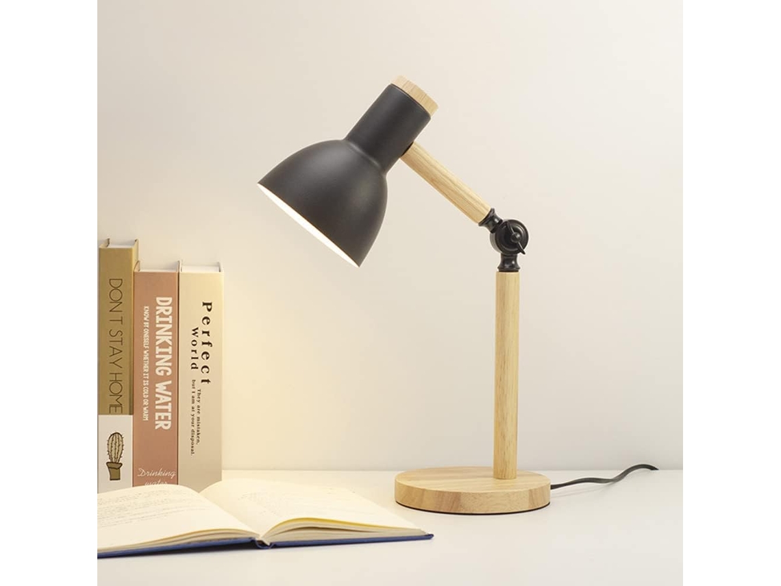 Luminária De Mesa Nórdica Mengjay Ideal Para Cabeceira, Leitura E Mesa De Trabalho, Ajustável, Com Led E27, Luz Noturna