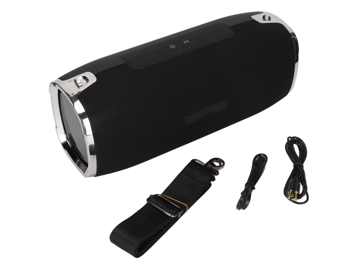 Alto-falante Bluetooth com subwoofer, bateria integrada, portátil, FM, cartão EOOCOO