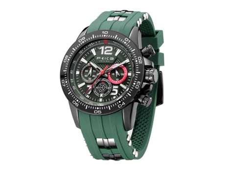 Relógio WEB2O Quartzo Calendário 24 Horas bracelete de Silicone Verde
