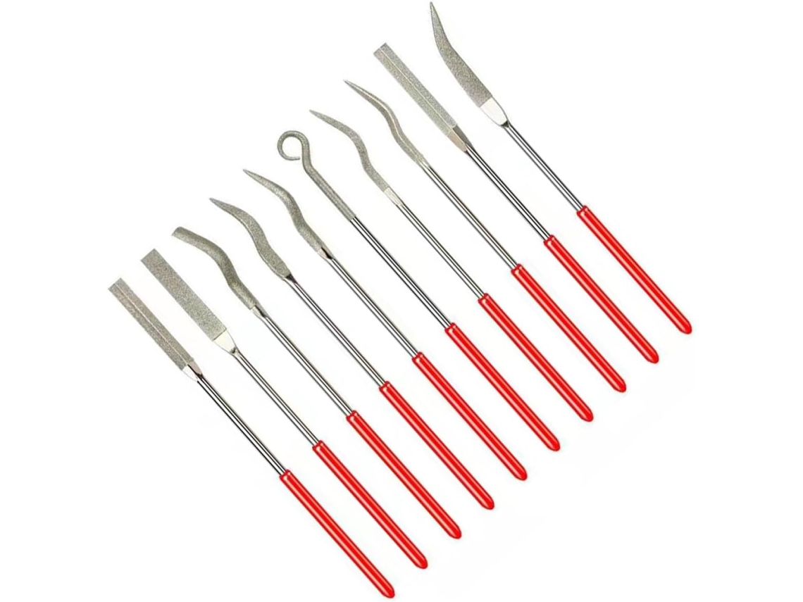 Conjunto de 10 limas diamantadas miniatura Alipis (S)