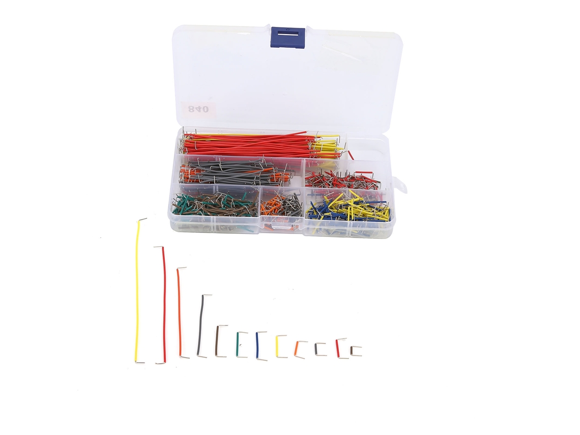 Kit de Fios Jumper Flexíveis 840pcs Breadboard Componentes Eletrônicos S/MARCA