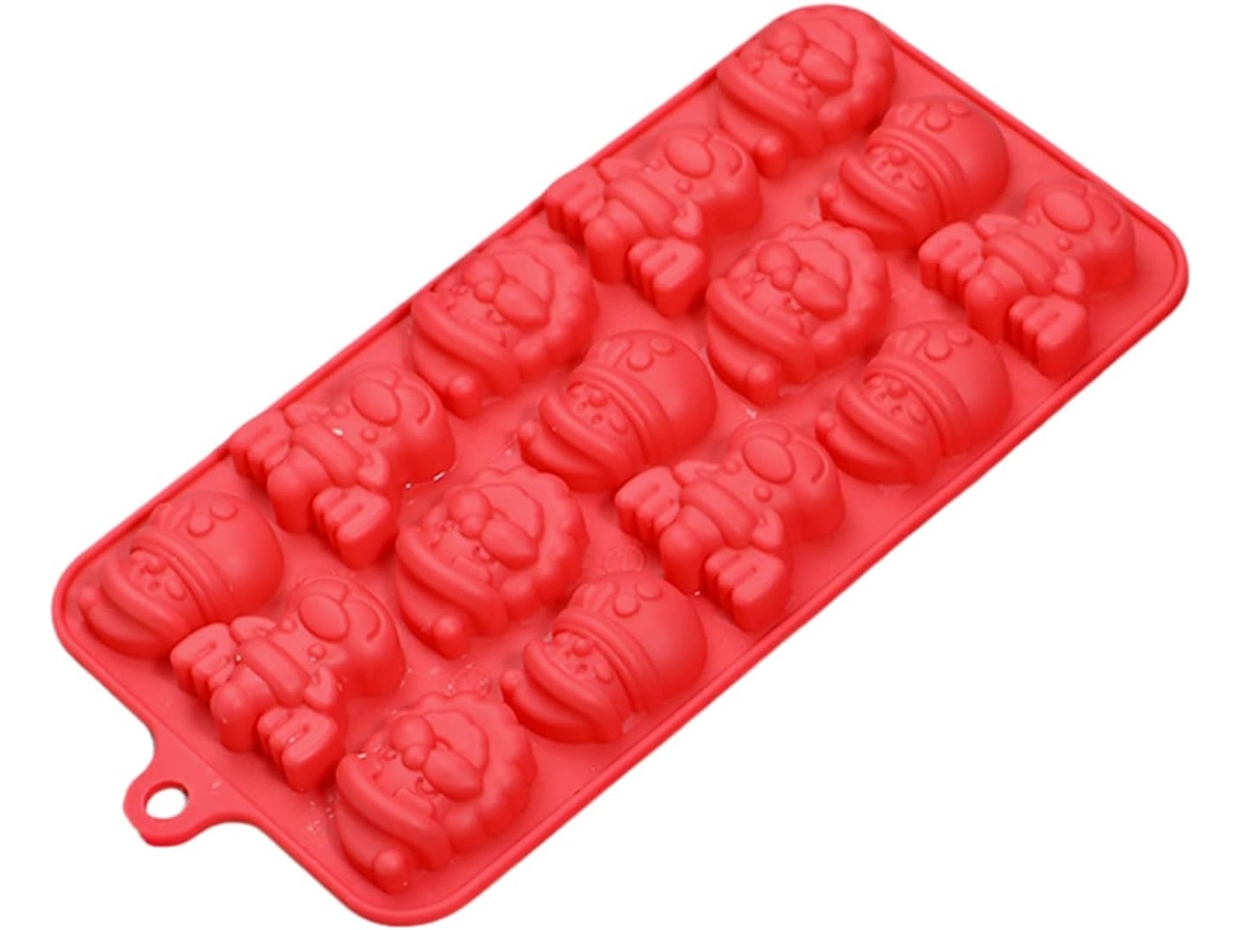 Formas De Natal De Silicone Antiaderente Com 15 Cavidades