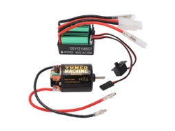 Motor De Escova 540 Com Esc 65a Proteção Contra Sobreaquecimento Alta Torque Peças De Carro Rc 45t Preto Verde