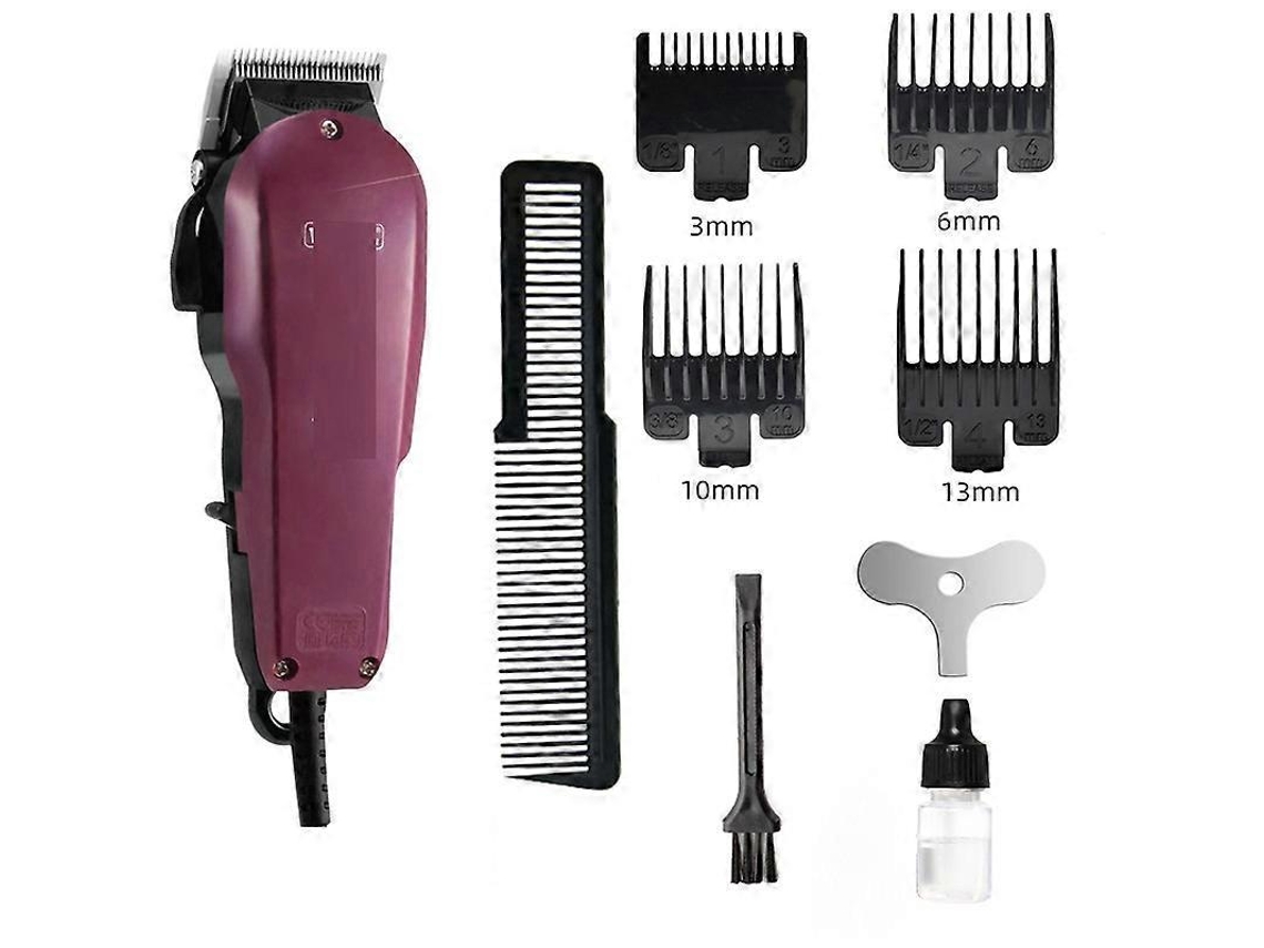 Aparador De Cabelo Profissional Roxo, Com Acessórios Completos