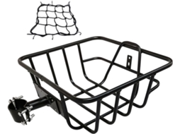 Cesta multifuncional preta HARILLA para bicicleta resistente aço compatível com S/MARCA