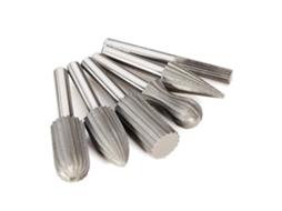 Conjunto de 6 Brocas Rotativas de Aço Rápido, 1/4 Polegada, para Metal, Esmerilhadeira, Entalhe