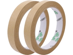 Pacote com 2 Unidades de Fita Isolante Elétrica para Marcação, Cola Quente, 15 Mm X 23 M CHABERLU