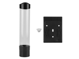Dispensador De Copos De Papel E Plástico Com Botão De Um Toque 60-80 Copos Cor Preta