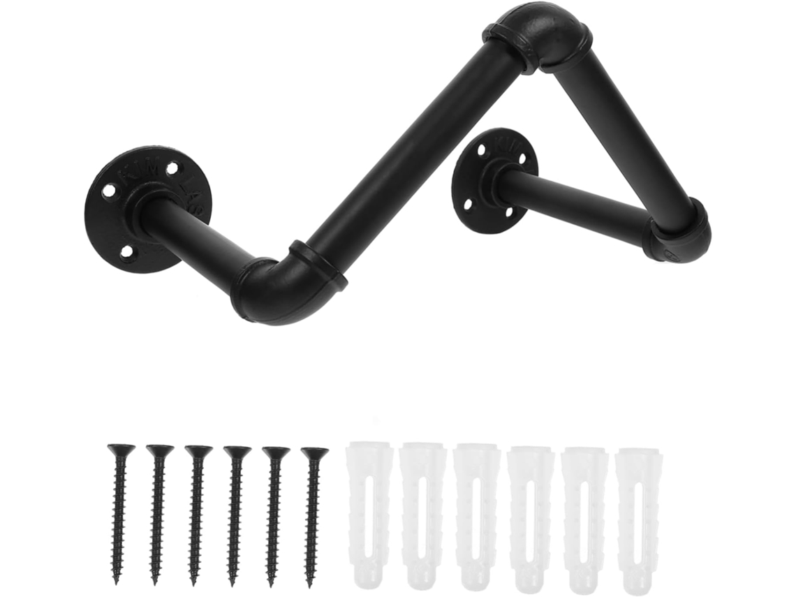 Suporte De Parede Com Fixação Discreta, Estilo Industrial, Para Toalhas Suspensas, Em Metal, Ideal Para Banheiro