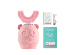 Escova De Dentes Elétrica Infantil Em Formato De U, Inteligente, 360 Graus, De Silicone, Ultrassônica Automática, Com Desenho Animado Fofo Para C