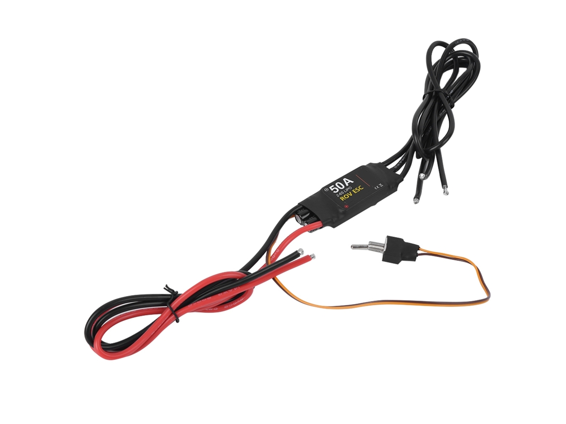 Mali esc Brushless Impermeável 50a 2 6s para Propulsor Subaquático Modelo Barco Rc 24v