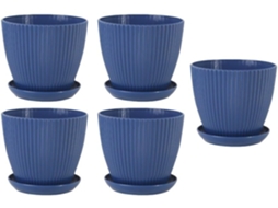 Conjunto De 5 Vasos De Flores Modernos De 15, 2 Cm Para O Cultivo Eficiente De Plantas De Interior E Exterior,