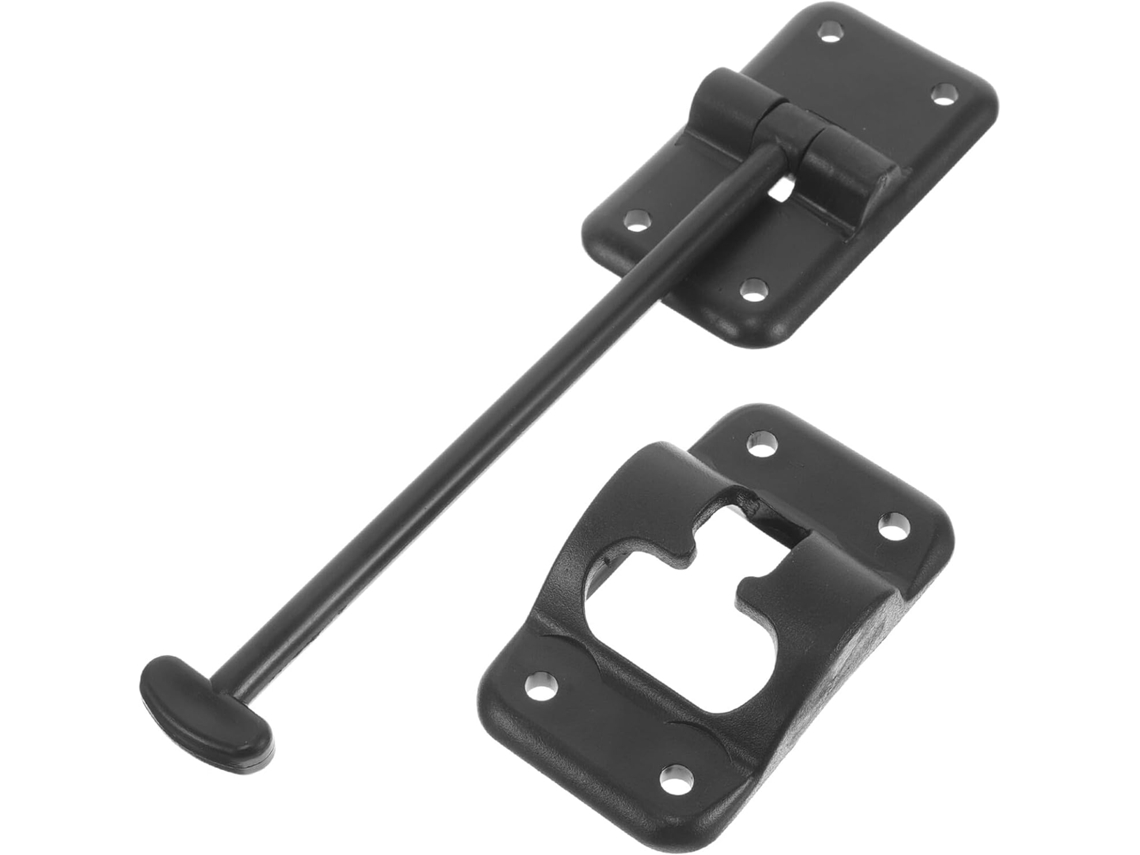 Suporte De Trava Porta Para Rv, Gancho De Porta Plástico Preto 15cm 6 Polegadas