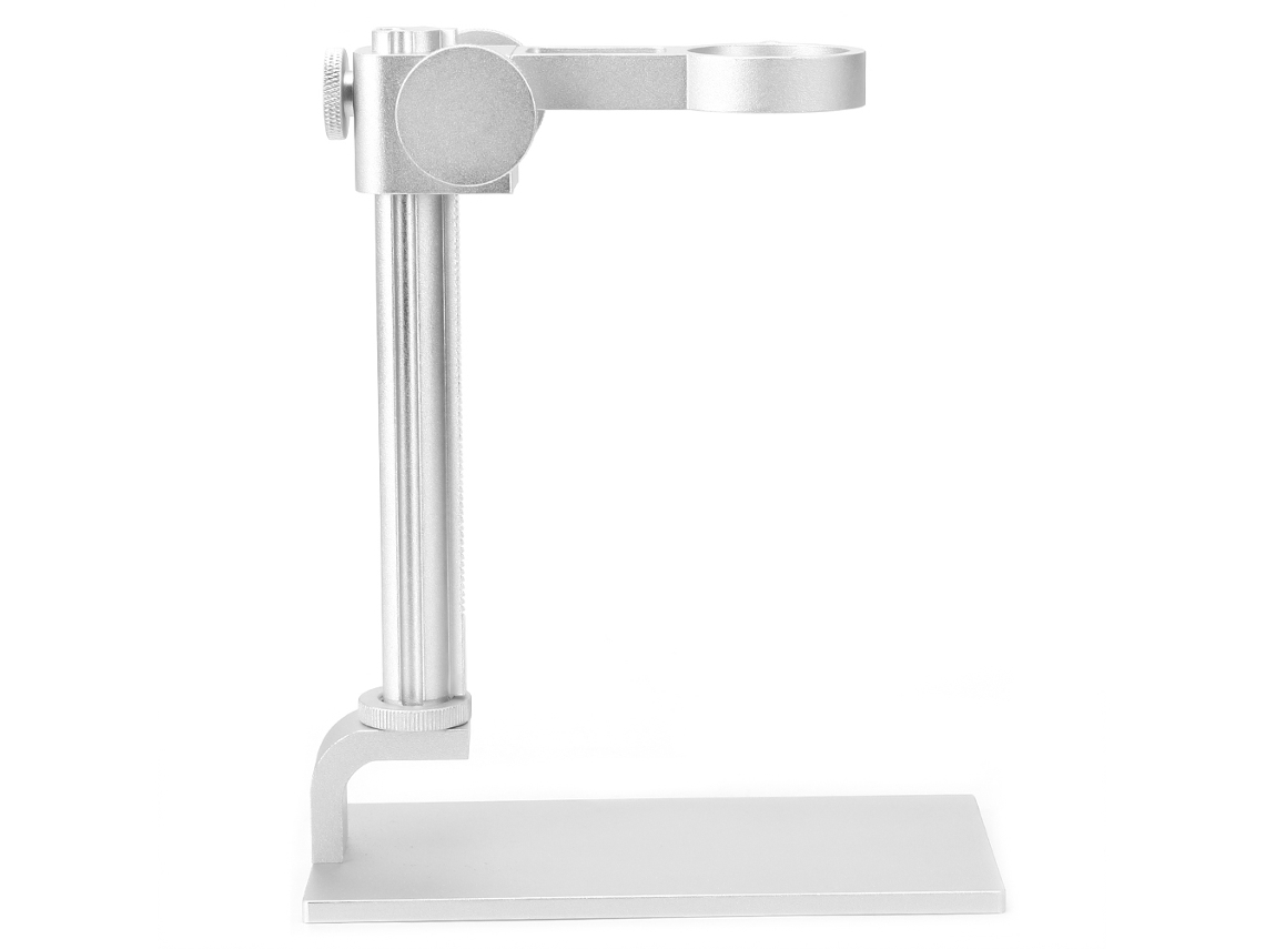 Suporte Ajustável de Liga de Alumínio para Microscópio Digital, 32-34mm, Branco S/MARCA