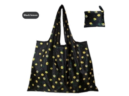 Bolsa Grande de Tecido Oxford Grosso, Ombro Grande, Ecológica, Reutilizável, Portátil, Feminina Dob Rável, Compras. GOKOCO