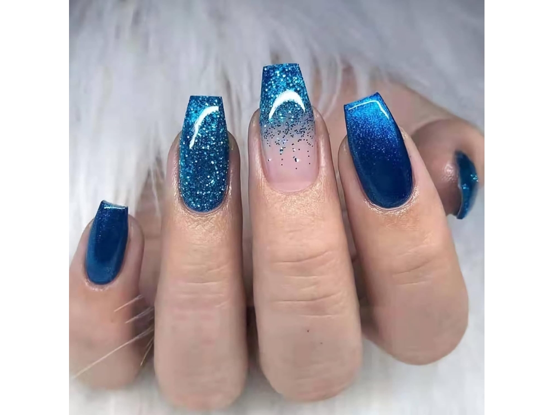 1 Peça de Tips para Unhas Modelo F1 em Estilo Bailarina AURUM