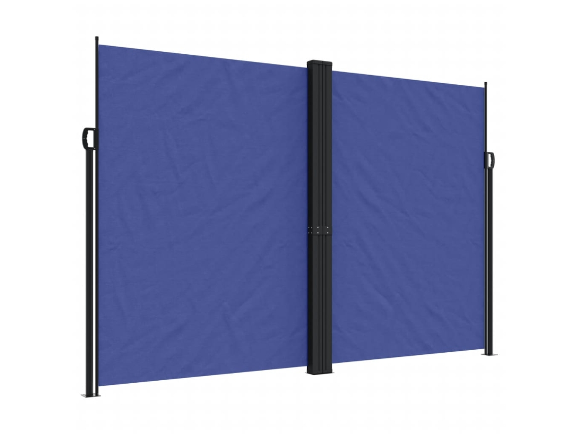 Retractable Side Awning, Retractable Side Awnings Vidaxl Azul Poliéster (220 X 600 Cm)