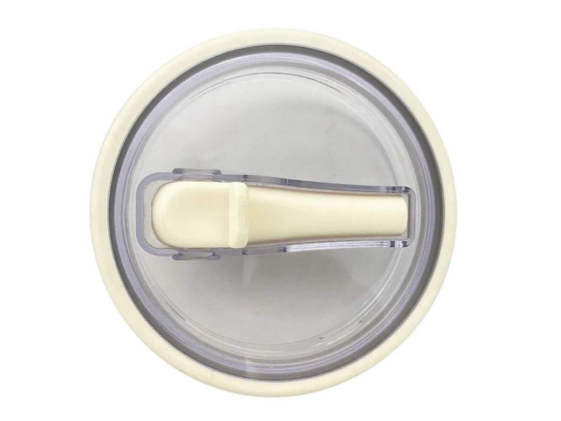 Tampa Substitutiva Para Copo Inox, Anti-vazamento, Bpa Livre, Lavável Na Máquina De Lavar Louças, Com Tampa Flip E Canudo Reutilizável Creme