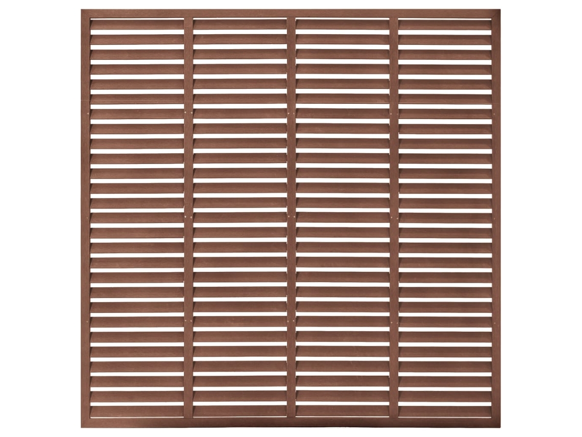 Painel De Vedação Vidaxl Marrom Wpc (180x180cm)