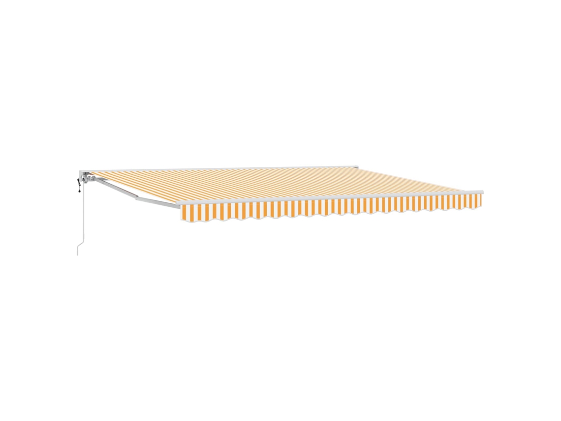 Maison Exclusive - Toldo Retrátil Elétrico Laranja 4,5 × 3 M