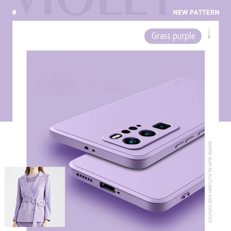 Capa De Silicone Líquido Macia (roxa) Para Redmi Note 10s