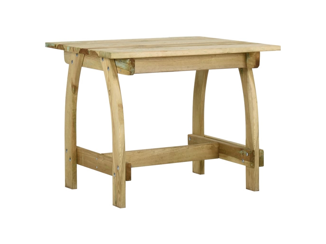 Vidaxl Mesa De Jardim 110x74x75 Cm Madeira De Pinho Impregnada