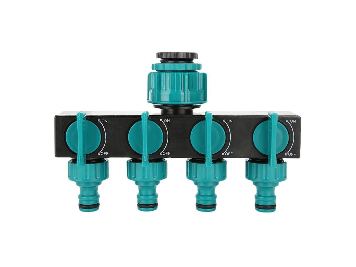 Conector De Mangueira Com 4 Vias, Divisor De Plástico Para Torneira