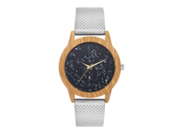 Relógio de pulso analógico Zhoulianfa Fashion Silver Leisure Quartz para homens e mulheres.