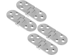 Conjunto De 4 Dobradiças Liga Zinco Para Portas, Resistentes E Ideais
