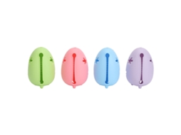 Porta-esponjas de maquiagem Rebe-porta, 4 cores, dupla face com ventilação e furos para viagem.