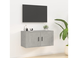 Vidaxl Móvel De Tv De Parede 80x34,5x40 Cm Cinzento Cimento