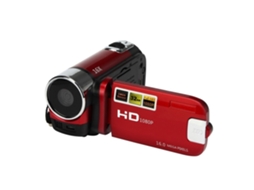 Câmara De Filmar Hd 1080p 16m 16x Com Zoom Digital Tpt Lcd Dv Home Camera Red Eu Plug*