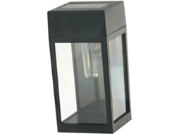 Luminária De Parede Solar Decorativa À Prova D'água Para Jardim, Quintal E Iluminação Externa Em Led, 1 Unidade, Preta.