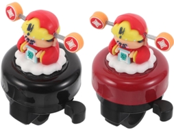 Conjunto De 2 Peças De Acessórios Campainha Sonora Potente E Campainha De Guidão Para Bicicletas De Gokoco
