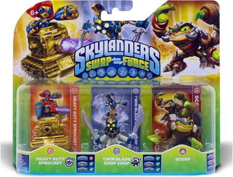 Figura Skylanders Swap Force - Triple Pack 4 — Coleção: Skylanders