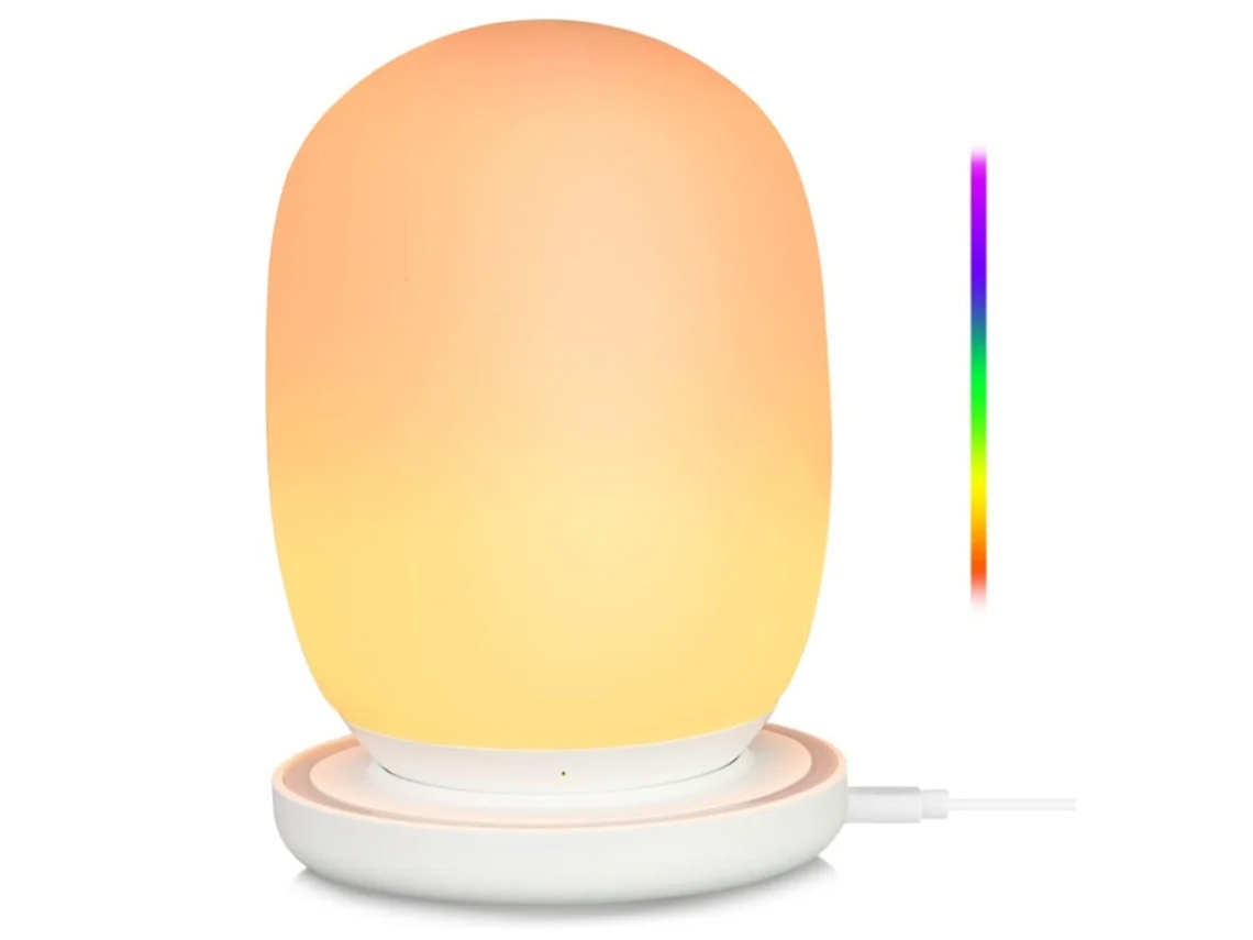 Candeeiro Mesa Led Yizhood Sensor Toque Recarregável Branco