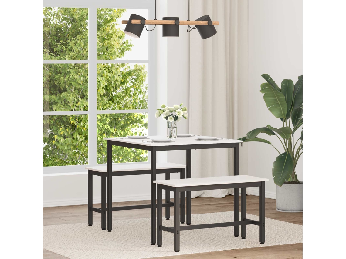 Vidaxl Mesa De Jantar Branco 80 X 80 X 75 Cm