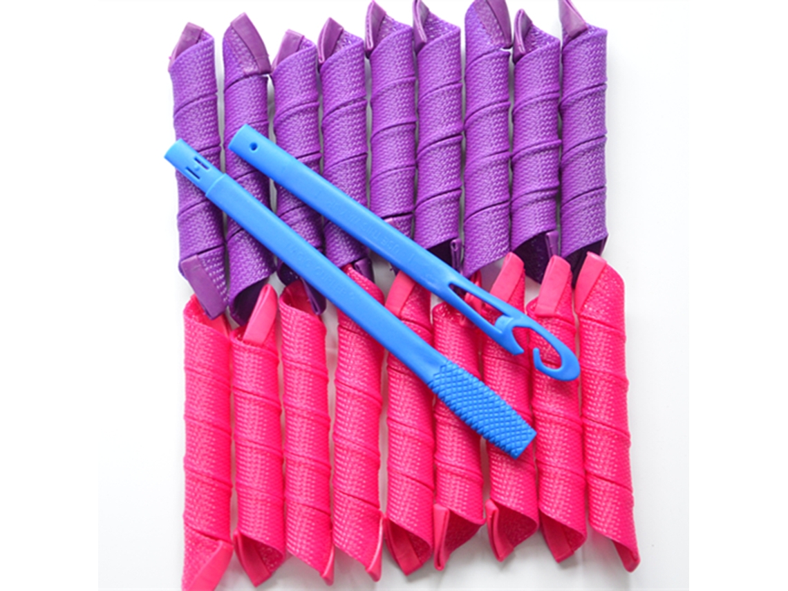 Rulos mágicos de 30 cm de largo para rizos en espiral perfectos, sin calor, con opciones de color y accesorios - Par-aquaforge