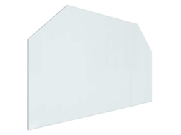 Maison Exclusive - Placa De Vidro Para Lareira Transparente 100 X 60 Cm Vidro