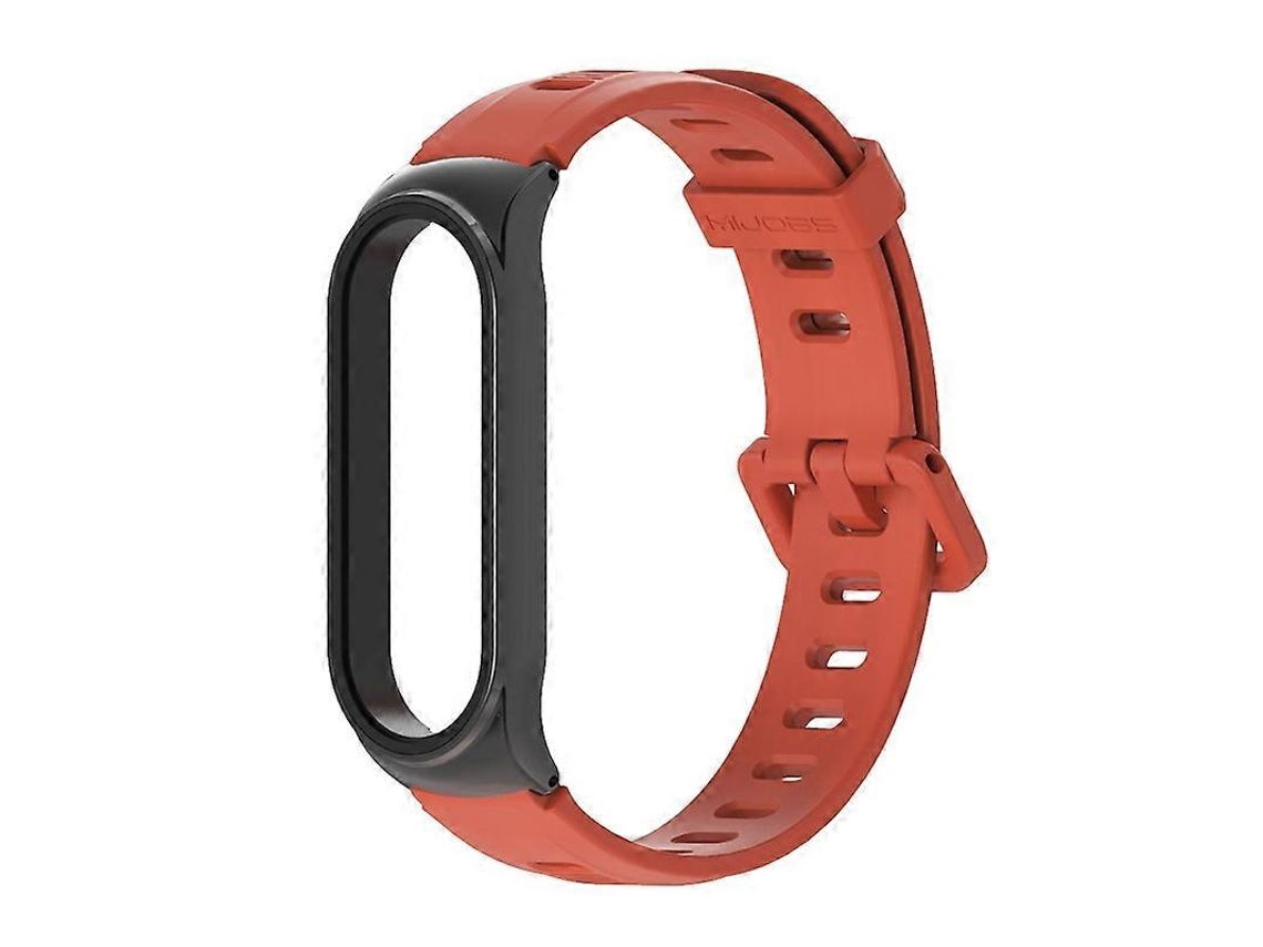 Pulseira De Silicone Com Furo Plano Mijobs Para Xiaomi Mi Band 6/5/4/3, Estilo: Cs Case