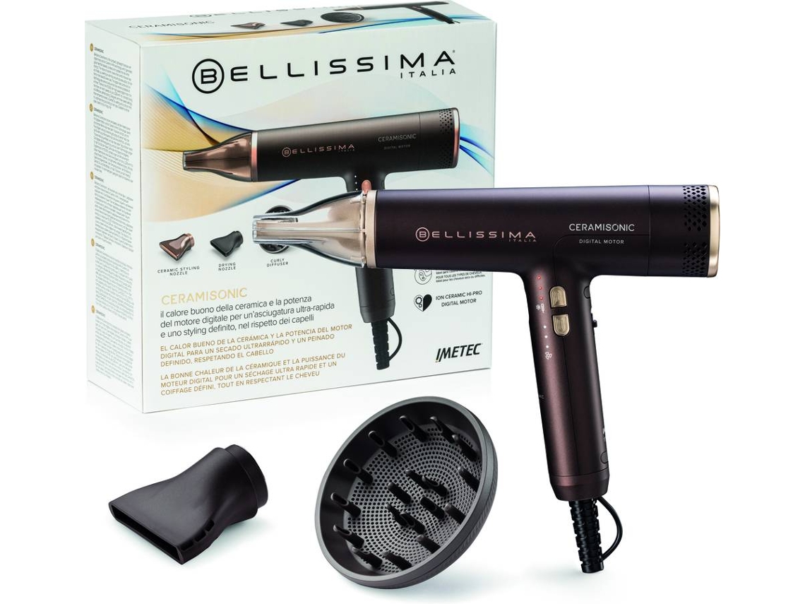 Secador de Cabelo Digital BELLISSIMA Ceramisonic Íons e cerâmica (1700 W)