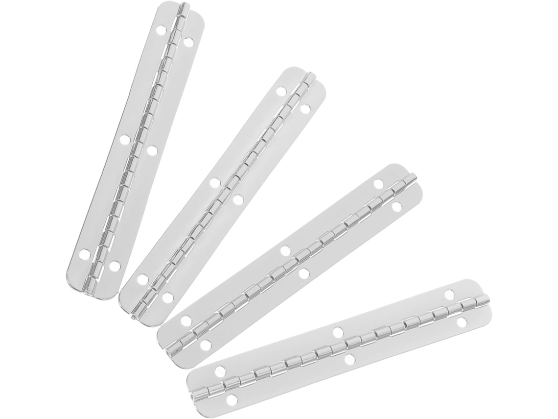Toyvian Conjunto De 4 Dobradiças Metálicas Reforçadas Para Caixas Madeira Com Funcionamento Suave E Fácil Instalação